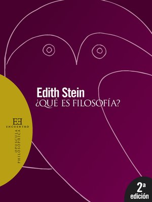 cover image of ¿Qué es filosofía?